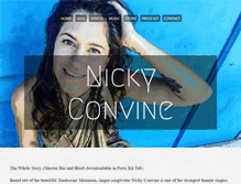 Tablet Screenshot of nickyconvine.com